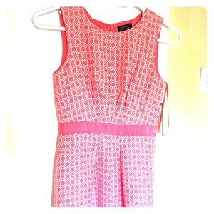 Tahari asl coral dress